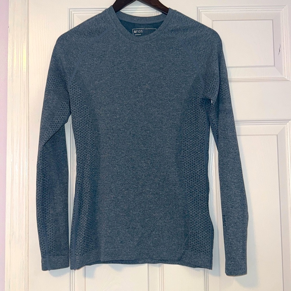FIGS salta longsleeve underscrub  color: deep reef